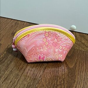 Elegant Pink and Yellow Coin Purse